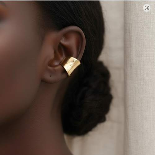 Aleph | Gold ear cuff