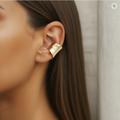 Aleph | Gold ear cuff